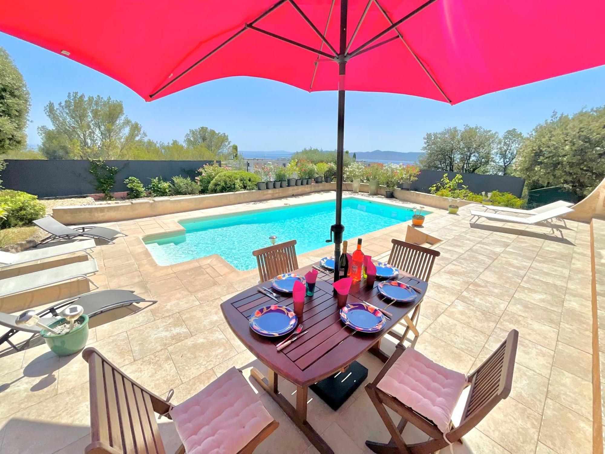 Charming French Riviera Villa // Pool, Seaview, Ac, 9Pax // Saint-Raphaël Buitenkant foto
